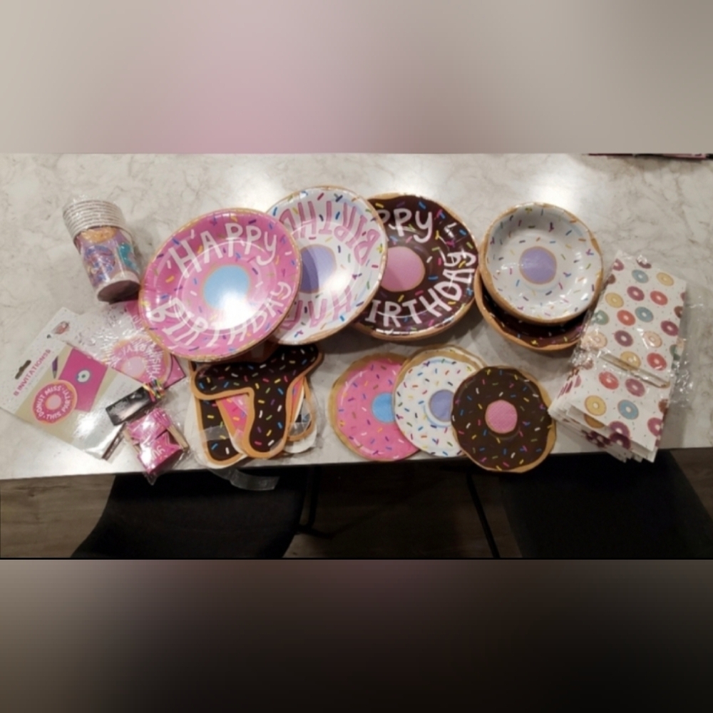 Donut party decorations